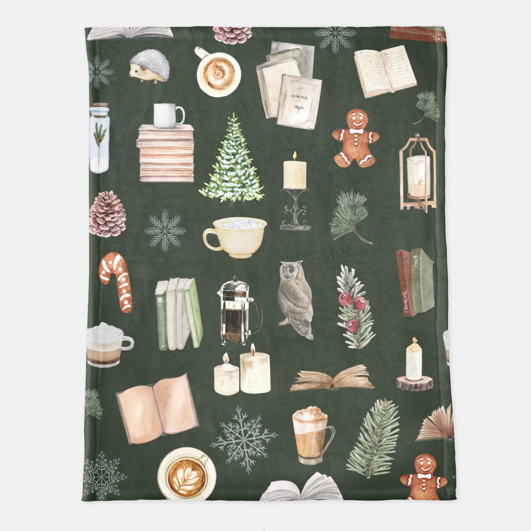 Bookish Winter Blanket