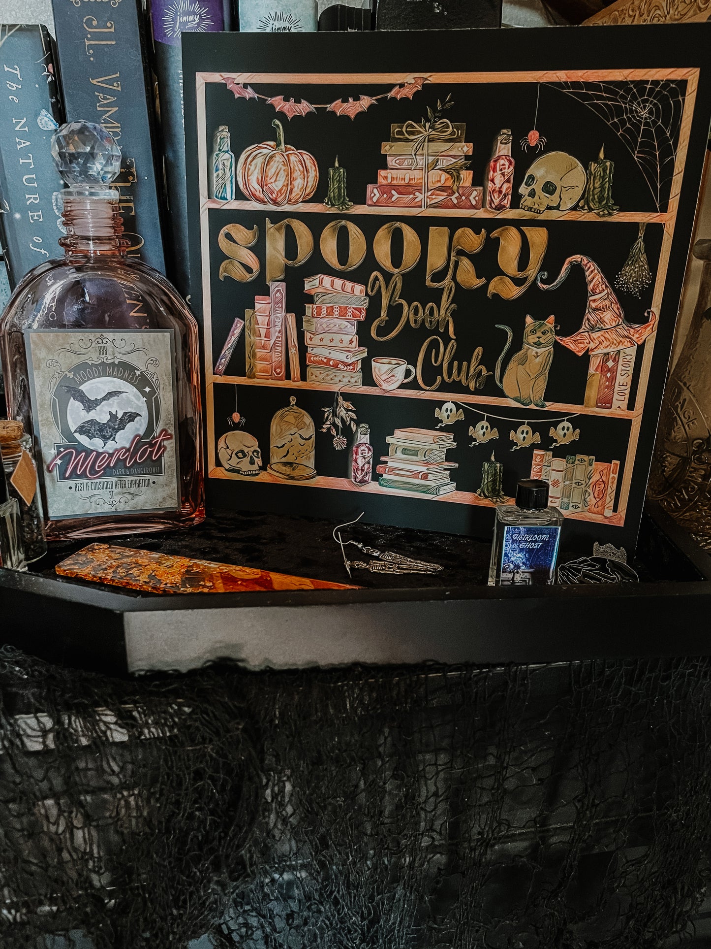 Spooky Book Club Art Print